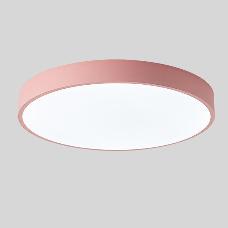 Scandinavian Ceiling Light – Round Wooden Design – Macaron Style – Warm Light