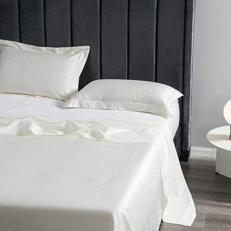 1000TC Egyptian Cotton Bedding Set – Luxurious Off White Bedsheet and Pillowcases with Deep Fitted Design 6