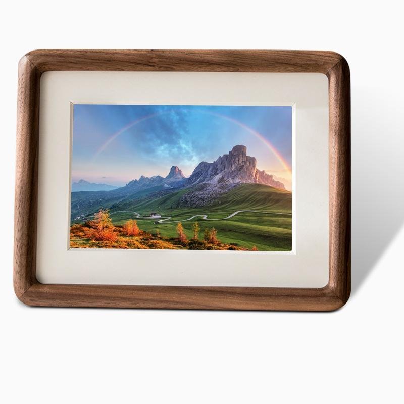 10 x 15 cm Rectangular Wood Picture Frame in Nut Brown – Eco-Friendly Photo Frame for Tabletop or Wall Hanging Decor 4
