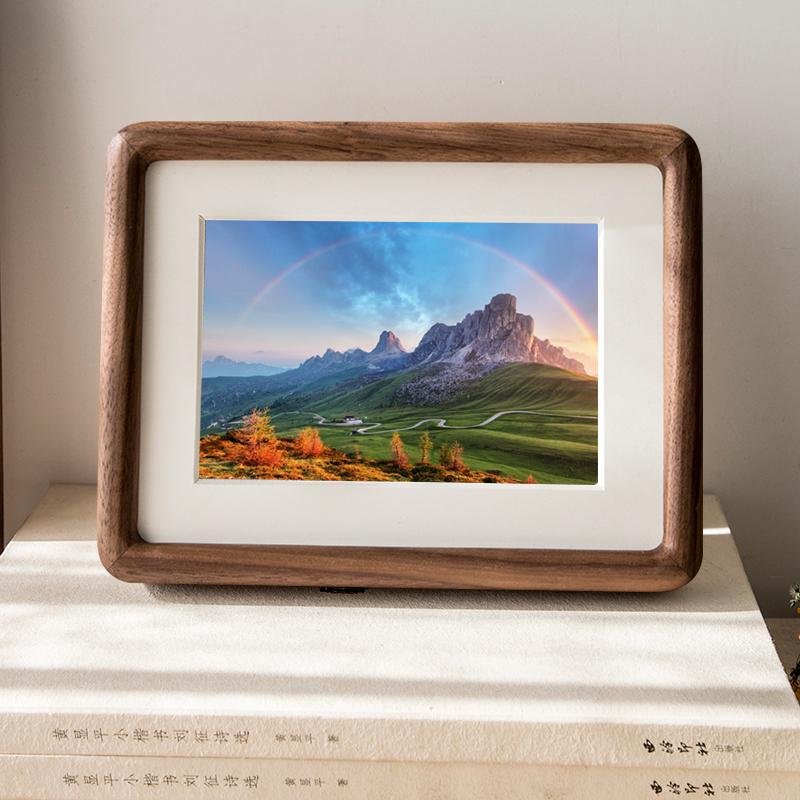 10 x 15 cm Rectangular Wood Picture Frame in Nut Brown – Eco-Friendly Photo Frame for Tabletop or Wall Hanging Decor 6