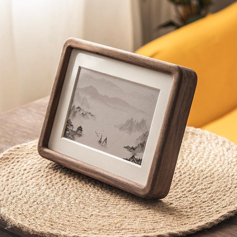 10 x 15 cm Rectangular Wood Picture Frame in Nut Brown – Eco-Friendly Photo Frame for Tabletop or Wall Hanging Decor 8