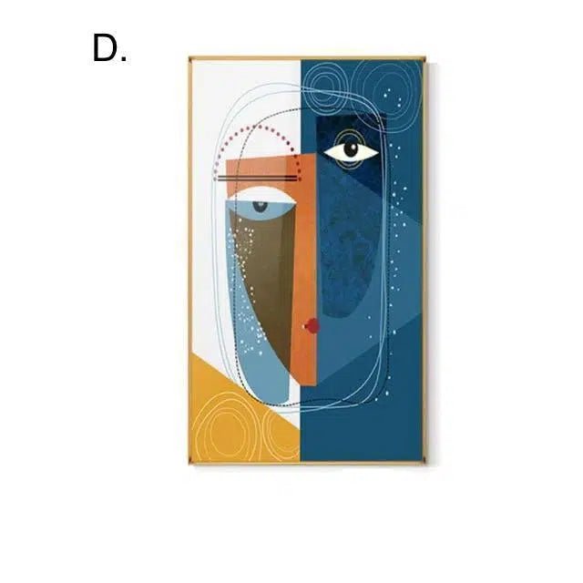 Abstract Lady Line Drawing Canvas Print – High-Quality 280gsm Canvas Art for Home or Office Decor 8