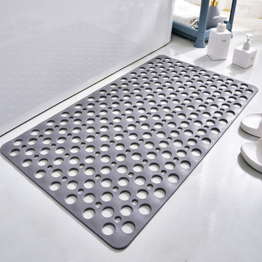 Anti-Slip Shower Mat with Suction Cups – Quick-Drain Design, Soft Textured Surface for Safety and Comfort, Non-Slip Bath Mat 0