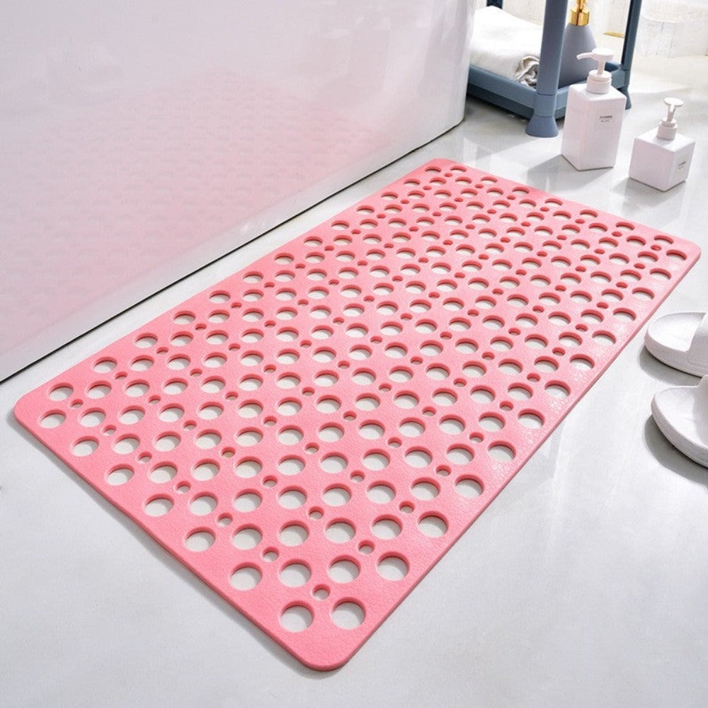 Anti-Slip Shower Mat with Suction Cups – Quick-Drain Design, Soft Textured Surface for Safety and Comfort, Non-Slip Bath Mat 10
