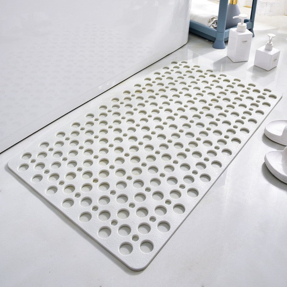 Anti-Slip Shower Mat with Suction Cups – Quick-Drain Design, Soft Textured Surface for Safety and Comfort, Non-Slip Bath Mat 6
