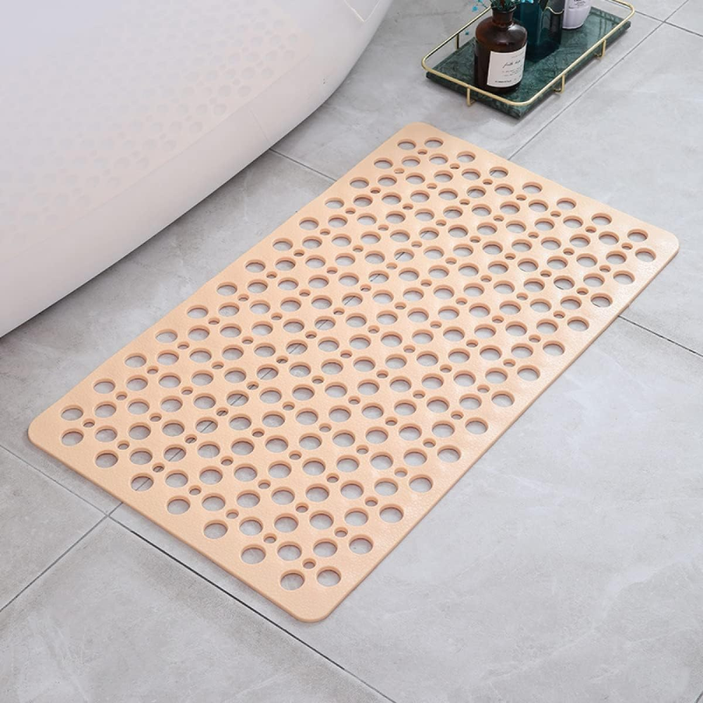 Anti-Slip Shower Mat with Suction Cups – Quick-Drain Design, Soft Textured Surface for Safety and Comfort, Non-Slip Bath Mat 8