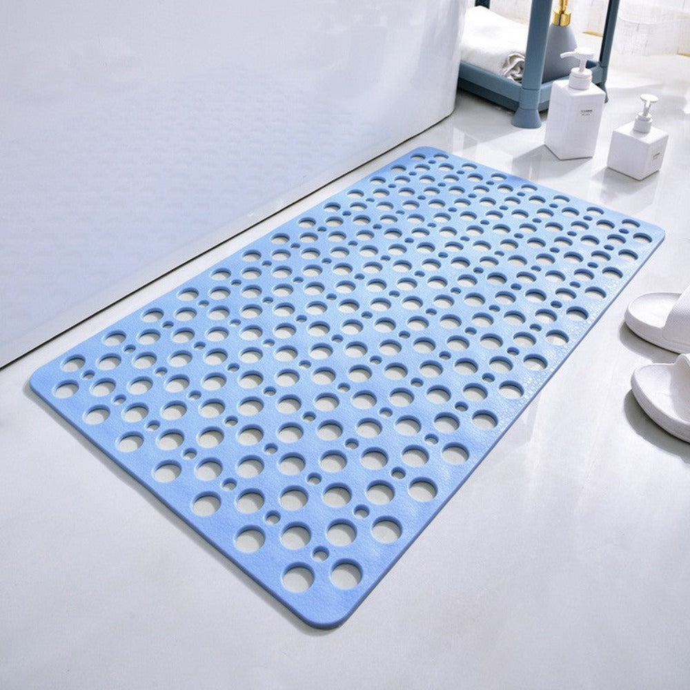 Anti-Slip Shower Mat with Suction Cups – Quick-Drain Design, Soft Textured Surface for Safety and Comfort, Non-Slip Bath Mat 9
