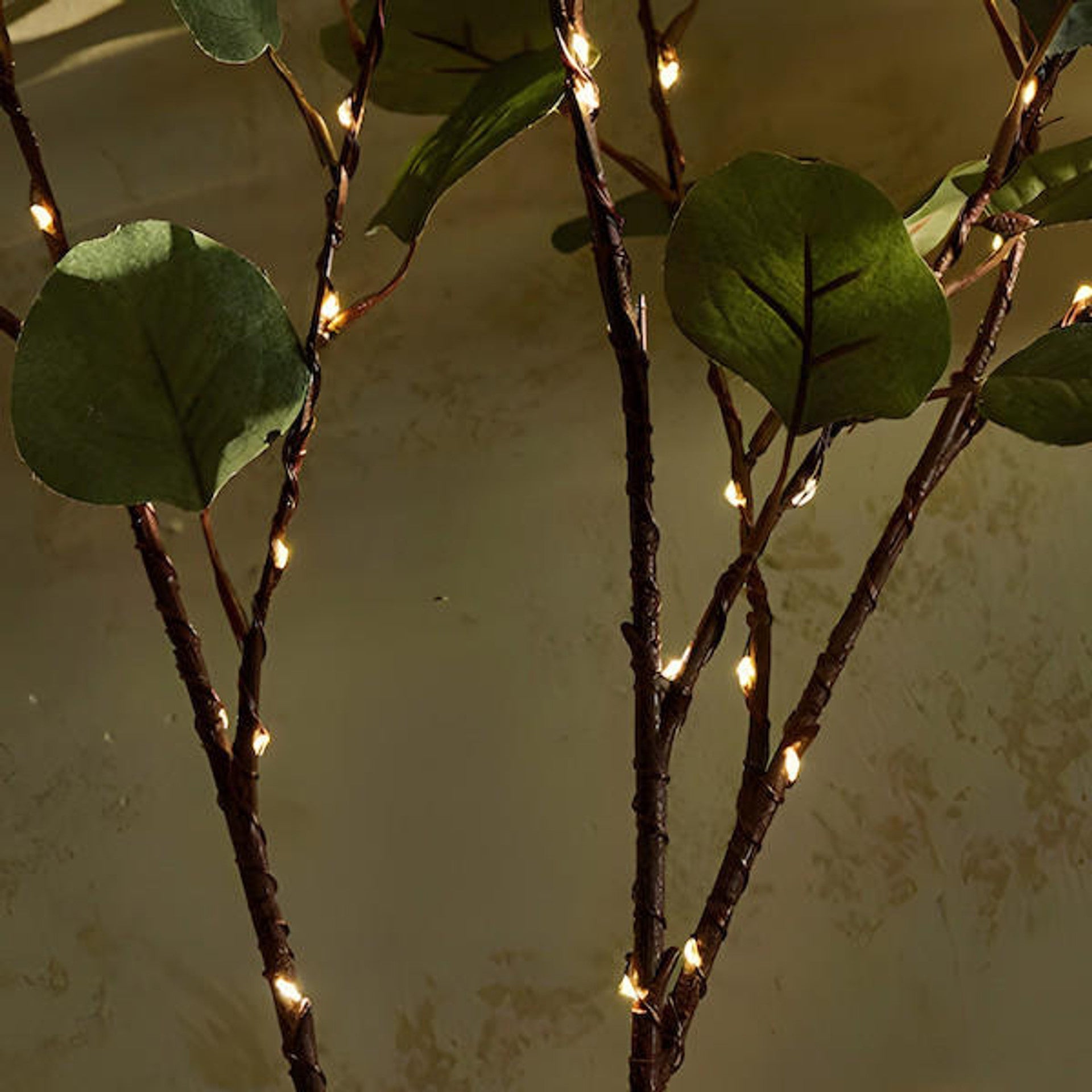 Battery Operated Fairy Lights with Olive Branch Design – 70cm Warm White LED Decorative Lighting for Home Decor 3