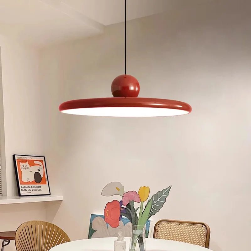 Bauhaus Style Glass Pendant Light – Modern Hanging Lamp for Kitchen and Dining Room, LED Design in Cream Color 0