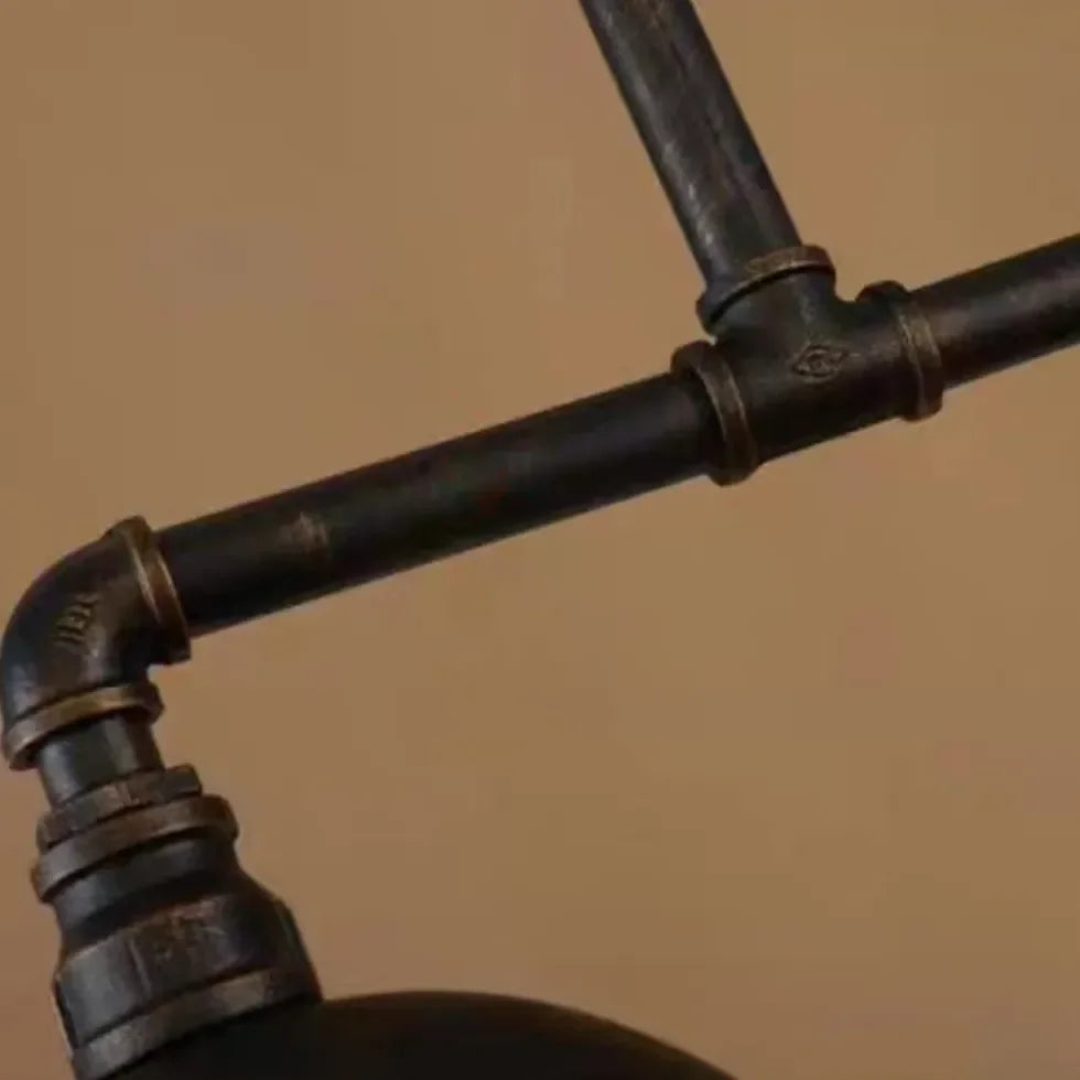 Black Industrial Pendant Lamp - Retro Double Light Design for Kitchen Pendant Lighting and Dining Room Hanging Lights 5