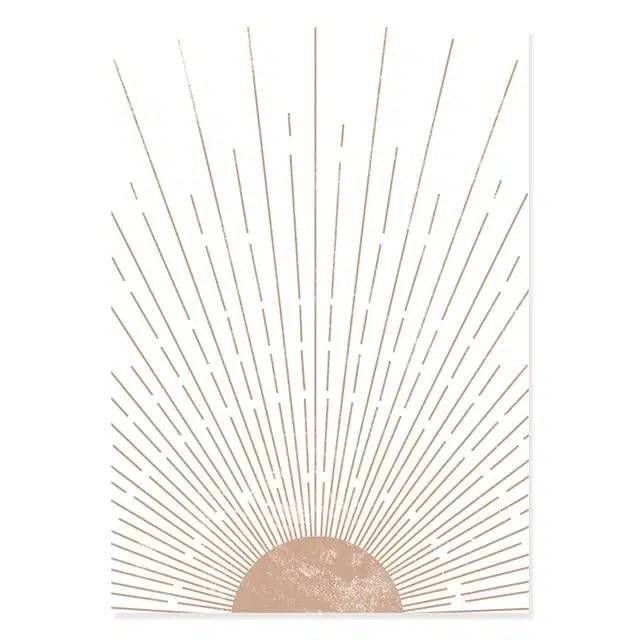 Boho Abstract Canvas Print – Vibrant 280gsm Wall Art for Home and Office 7