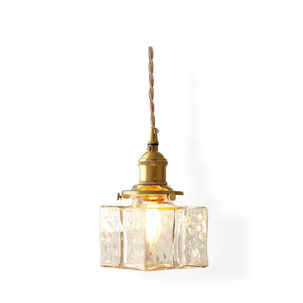 Brass and Glass Pendant Light – Elegant Indoor Lighting for Kitchen and Dining 1