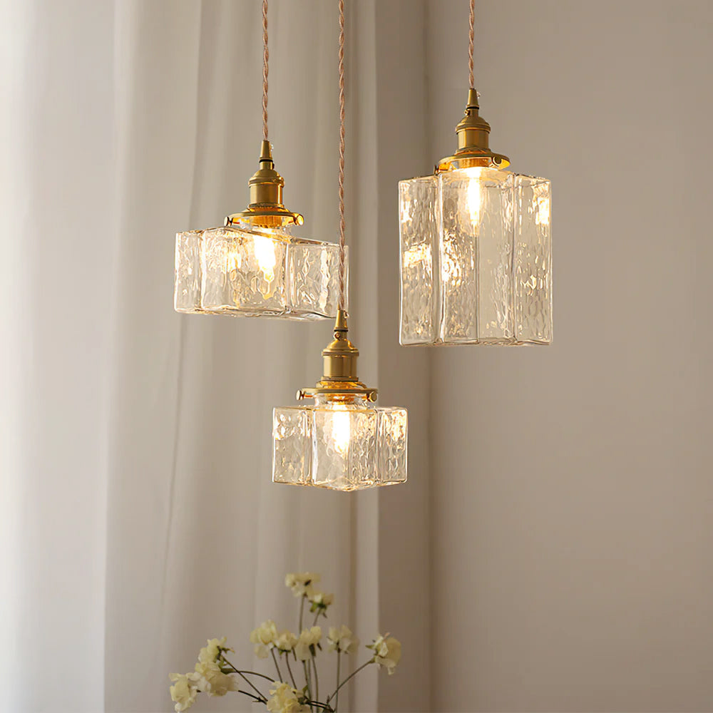 Brass and Glass Pendant Light – Elegant Indoor Lighting for Kitchen and Dining 2