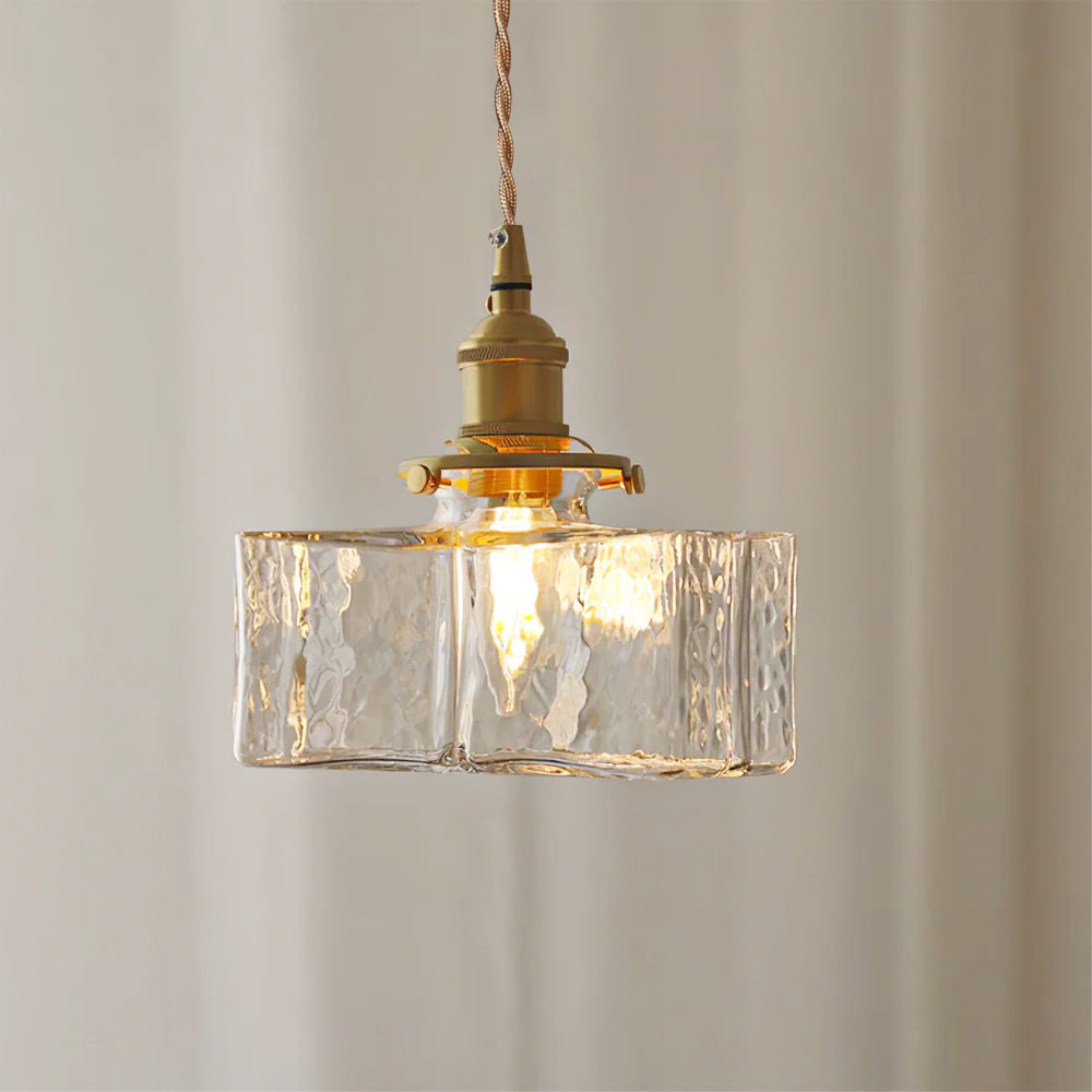 Brass and Glass Pendant Light – Elegant Indoor Lighting for Kitchen and Dining 3