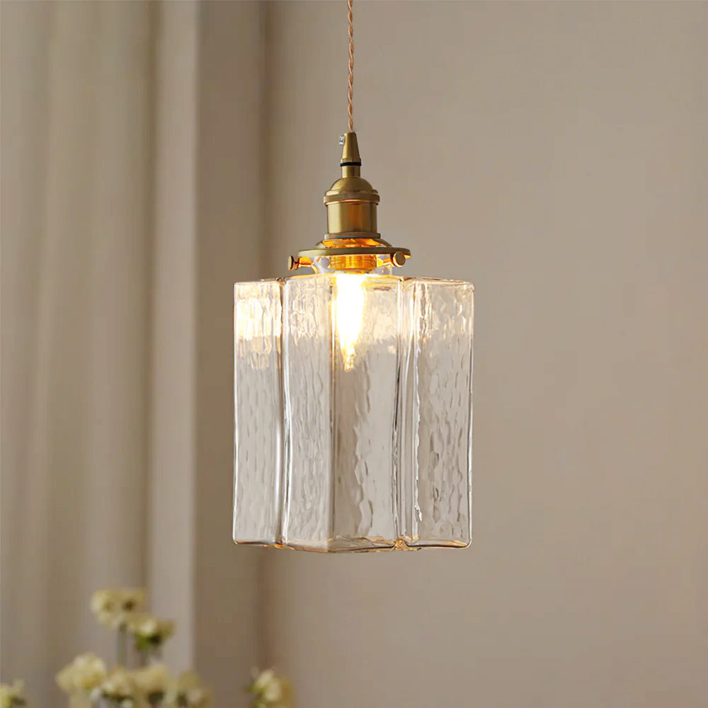 Brass and Glass Pendant Light – Elegant Indoor Lighting for Kitchen and Dining 4
