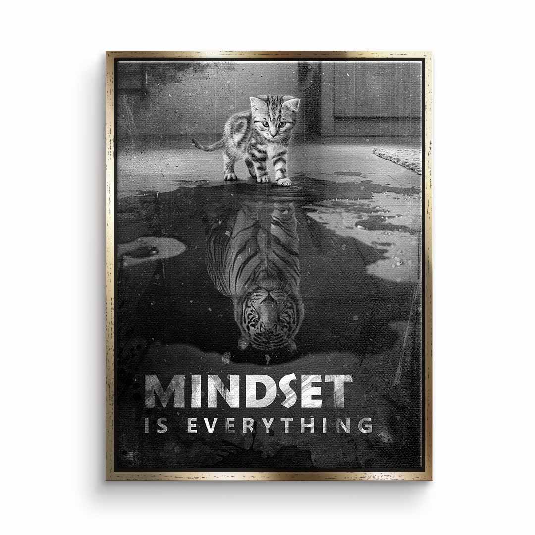 Canvas Wall Art - Mindset is Everything #Tiger - Ready to Hang Canvas Prints in Various Sizes 14
