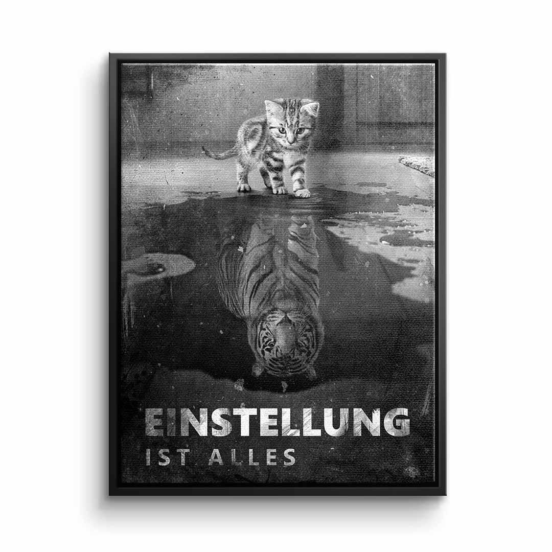 Canvas Wall Art - Mindset is Everything #Tiger - Ready to Hang Canvas Prints in Various Sizes 16