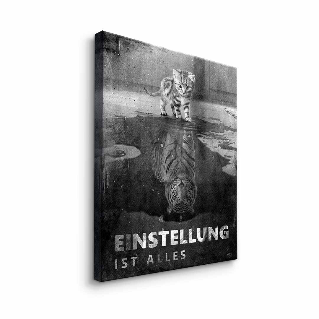 Canvas Wall Art - Mindset is Everything #Tiger - Ready to Hang Canvas Prints in Various Sizes 7