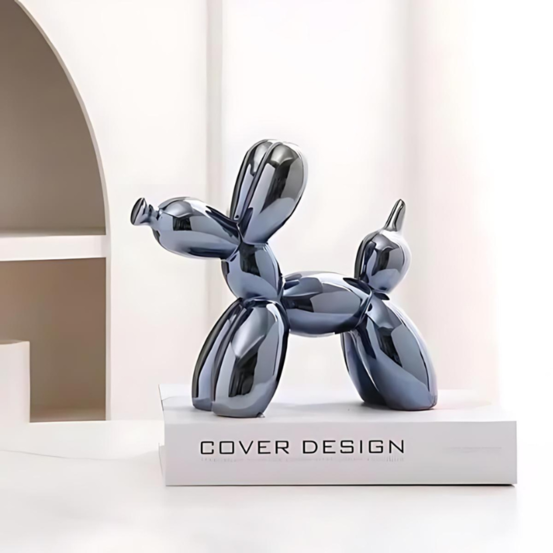 Ceramic Balloon Dog Statue – Playful Decorative Art for Home and Office 0