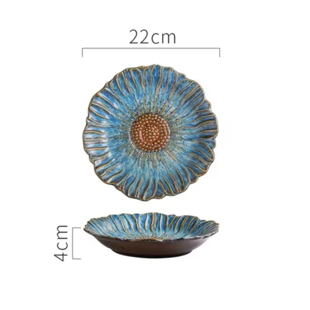 Ceramic Dinnerware Set - Durable Porcelain Plate Set for Elegant Dining, Dishwasher and Microwave Safe 7