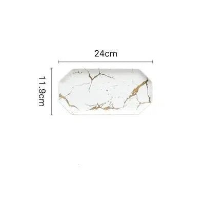 Ceramic Dinnerware Set with Modern Marble Glaze – Elegant Tableware for Casual and Formal Dining 4