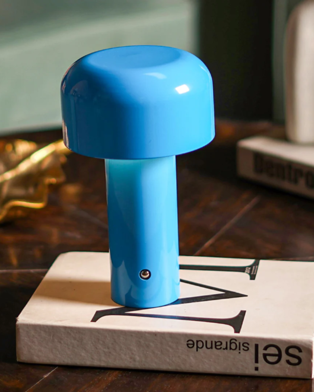 Charming Mushroom Table Lamp – Rechargeable Cordless Bedside Lamp for Whimsical Nightstand Illumination 4