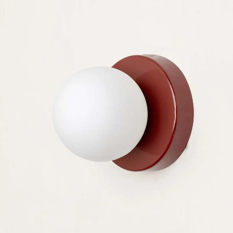Colourful Macaron LED Wall Lamp – Modern Frosted Glass Wall Sconce Lighting in 10cm and 12cm Sizes for Indoor Use 7