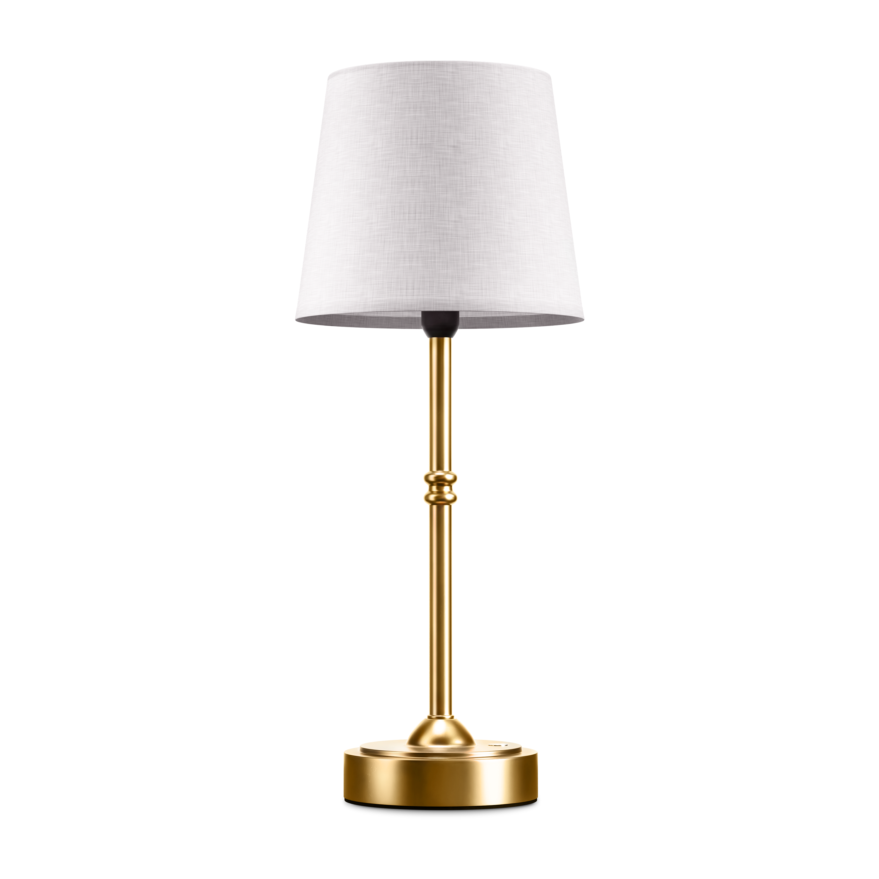 Contemporary Table Lamp with Adjustable Brightness – Modern Bedside or Living Room Lamp in Black and White