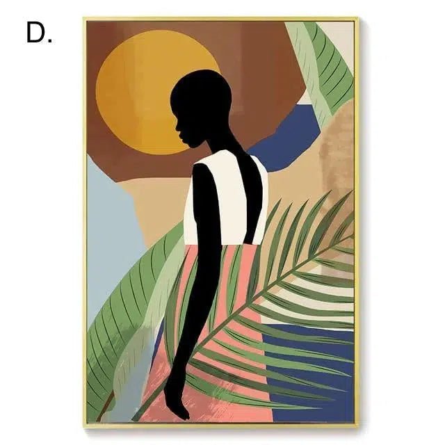 Contemporary Abstract Canvas Print - Zanzibar Design on 280gsm Canvas - Modern Wall Art for Home Decor 6