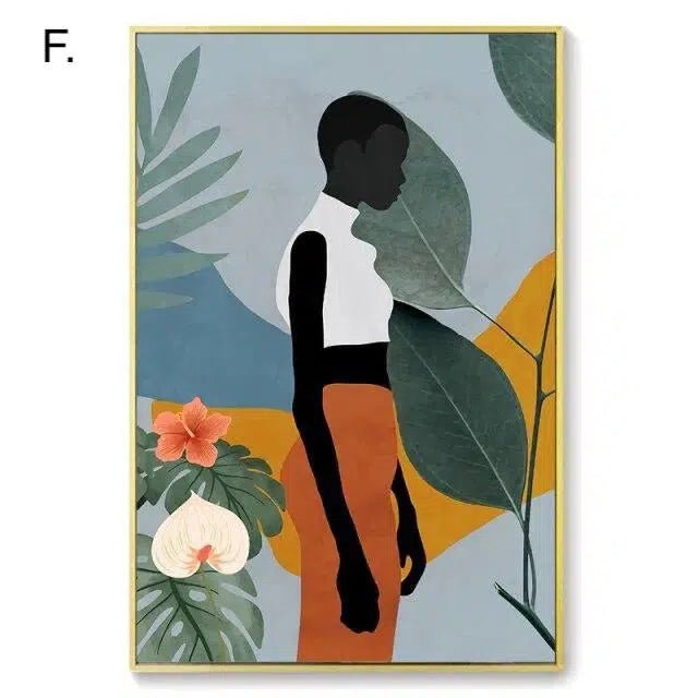 Contemporary Abstract Canvas Print - Zanzibar Design on 280gsm Canvas - Modern Wall Art for Home Decor 8