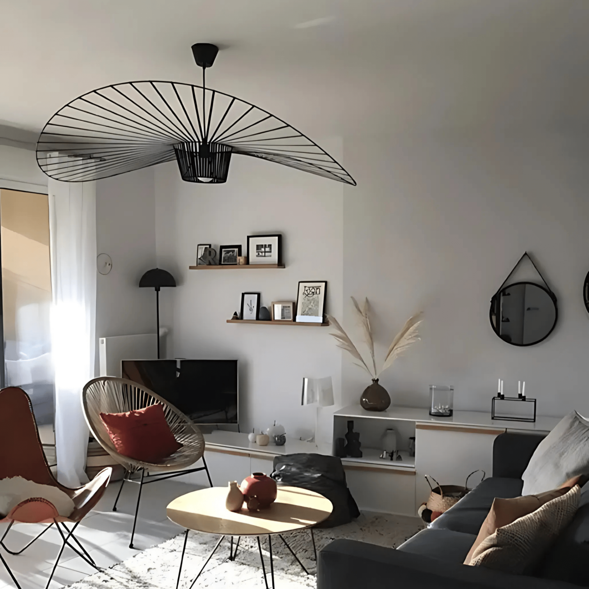 Contemporary Astral Pendant Light – Dimmable Circular Wave Hanging Light for Modern Interiors 4