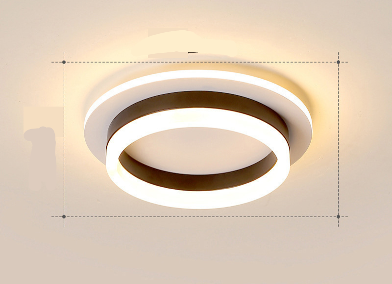 Contemporary Gold LED Flush Mount Ceiling Light Fixture – Energy-Efficient Design for Living Room, Bedroom, Hallway 4