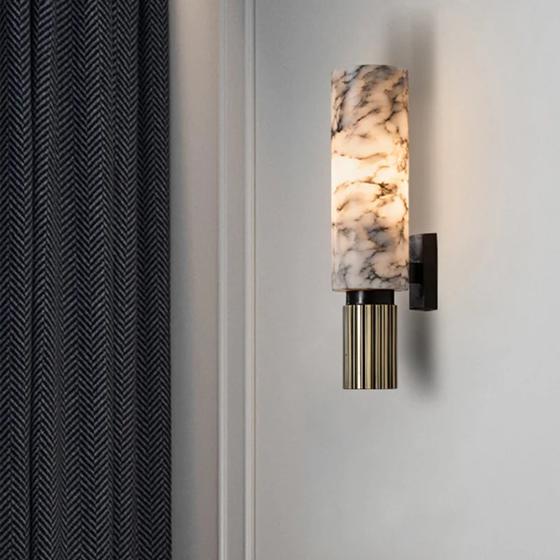 Contemporary Marble Wall Light Sconce for Living Room and Hallway – Elegant Indoor Wall Lamp 3