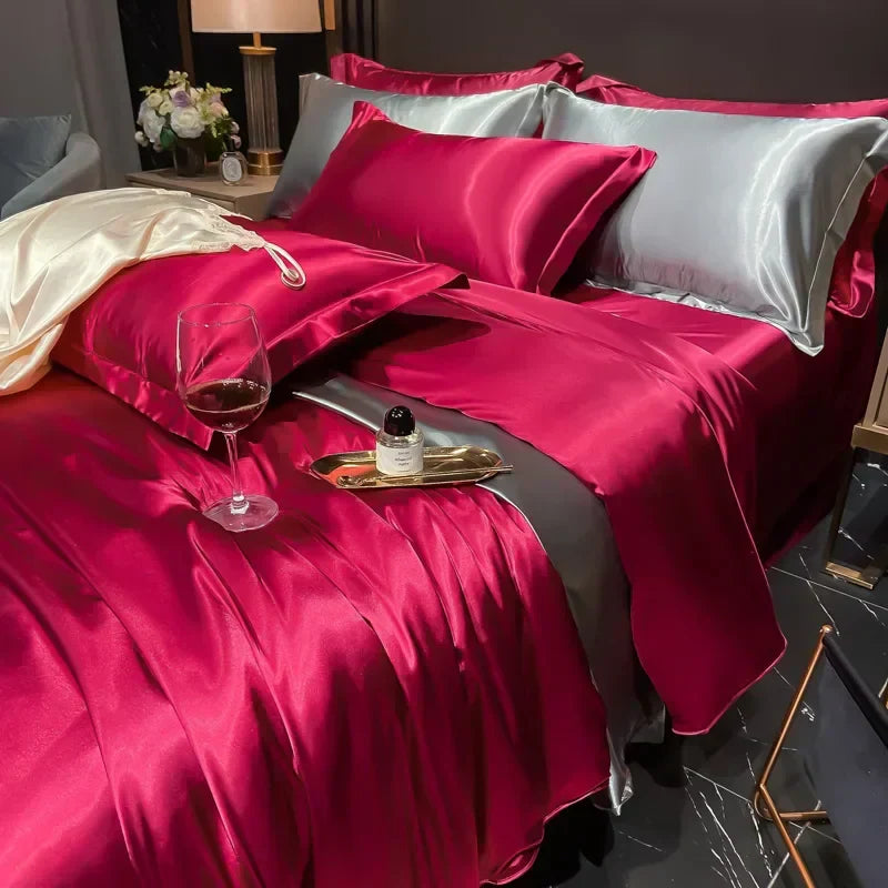 Cooling Luxury Silk Bedding Set