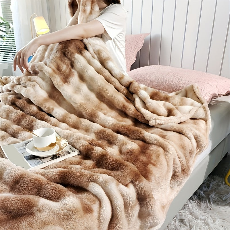 Cozy Coral Fleece Blanket – Soft Fluffy Throw for All Seasons, Perfect for Bed, Sofa, and Outdoor Use 1