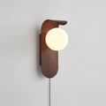 Walnut & Glass Lampshade