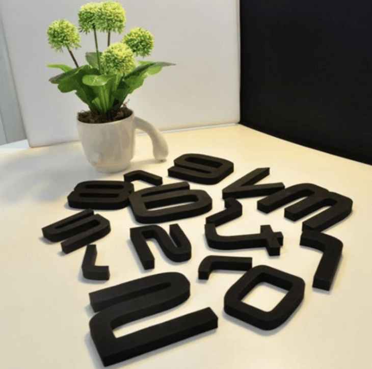 DIY Large Wall Clock Kit with Customizable Foam Numbers – 90cm Wall Clock Decor for Unique Home Design 4