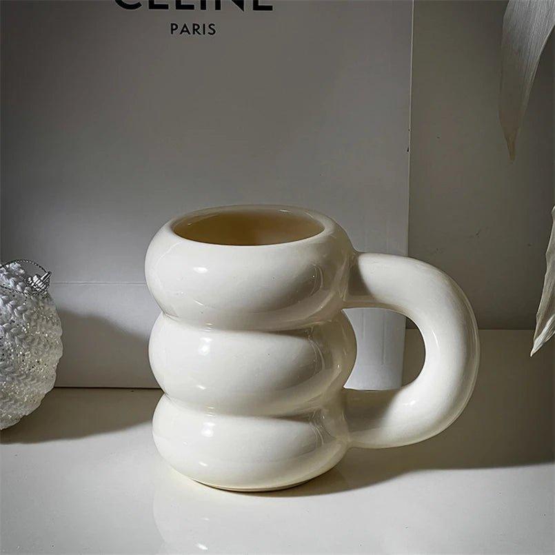 Eco-Friendly Ceramic Coffee Mug – 420ml Capacity, 10.8cm Height, Stylish Sustainable Design 6