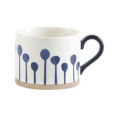 Eco-Friendly Ceramic Coffee Mugs Collection, 450 ml Capacity, Microwave and Dishwasher Safe, Durable Ceramic Cups 7