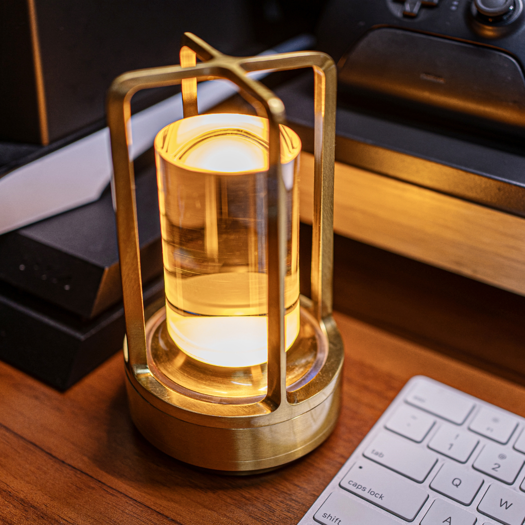 Elegant Crystal Lantern with Touch Control, USB Charging, Waterproof – Indoor and Outdoor LED Lamp