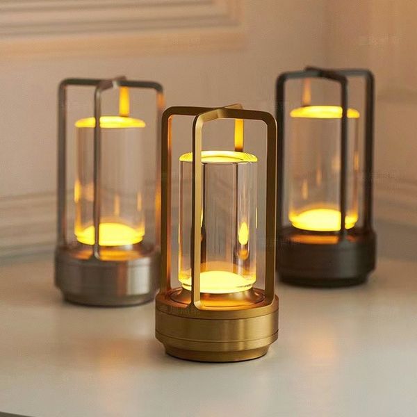 Elegant Crystal Lantern with Touch Control, USB Charging, Waterproof – Indoor and Outdoor LED Lamp