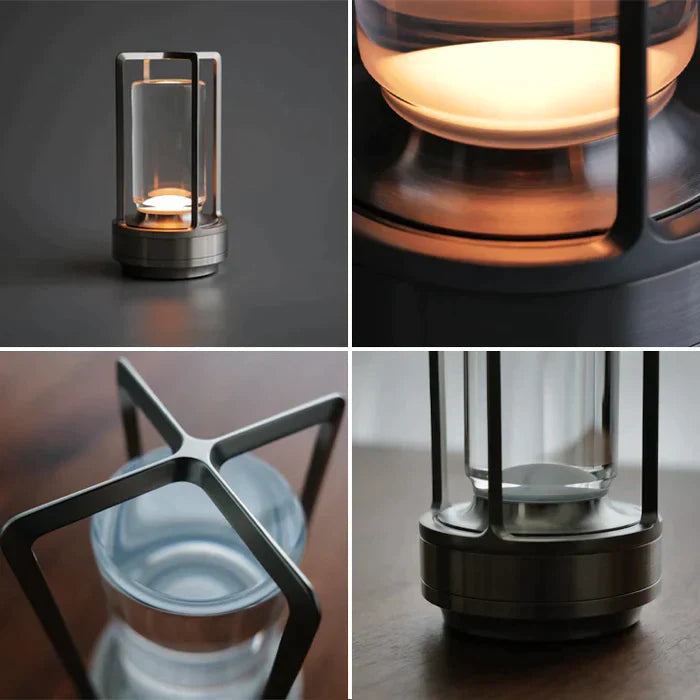 Elegant Crystal Lantern with Touch Control, USB Charging, Waterproof – Indoor and Outdoor LED Lamp