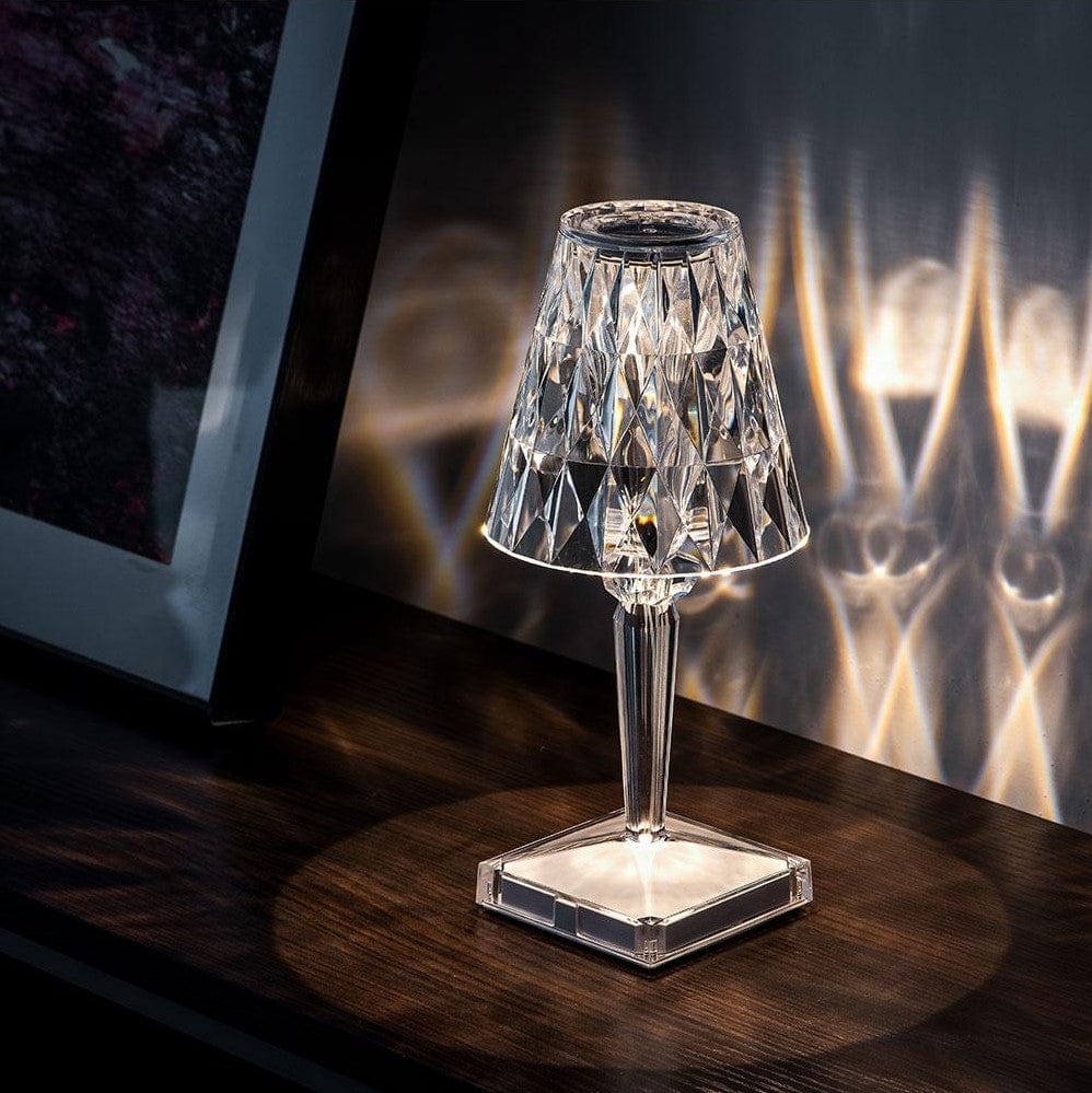 Elegant Crystal Rechargeable Table Lamp with Touch Control – Cordless Bedside or Desk Lamp for Home and Office Decor 1