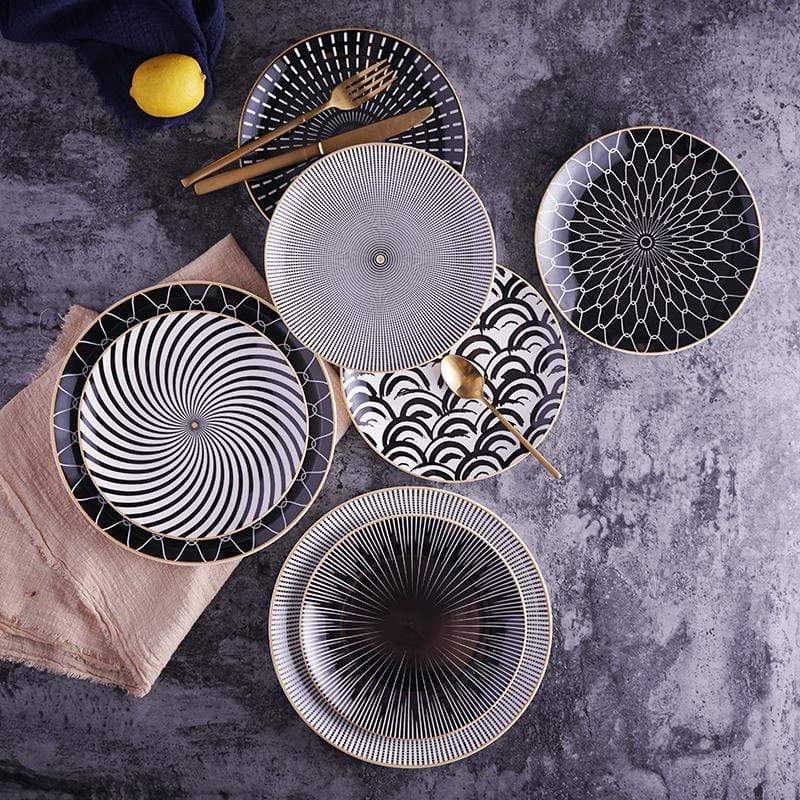 Elegant Dinnerware Set of 4 Ceramic Dinner Plates – 10-Inch Classic White Dishes for Stylish Dining 1