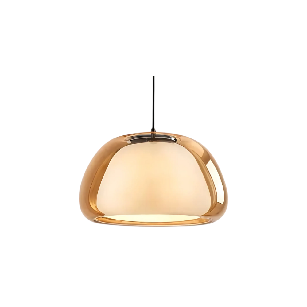 Elegant Glass Dome Pendant Light – Adjustable Ceiling Light Fixture for Kitchen and Home Decor 0