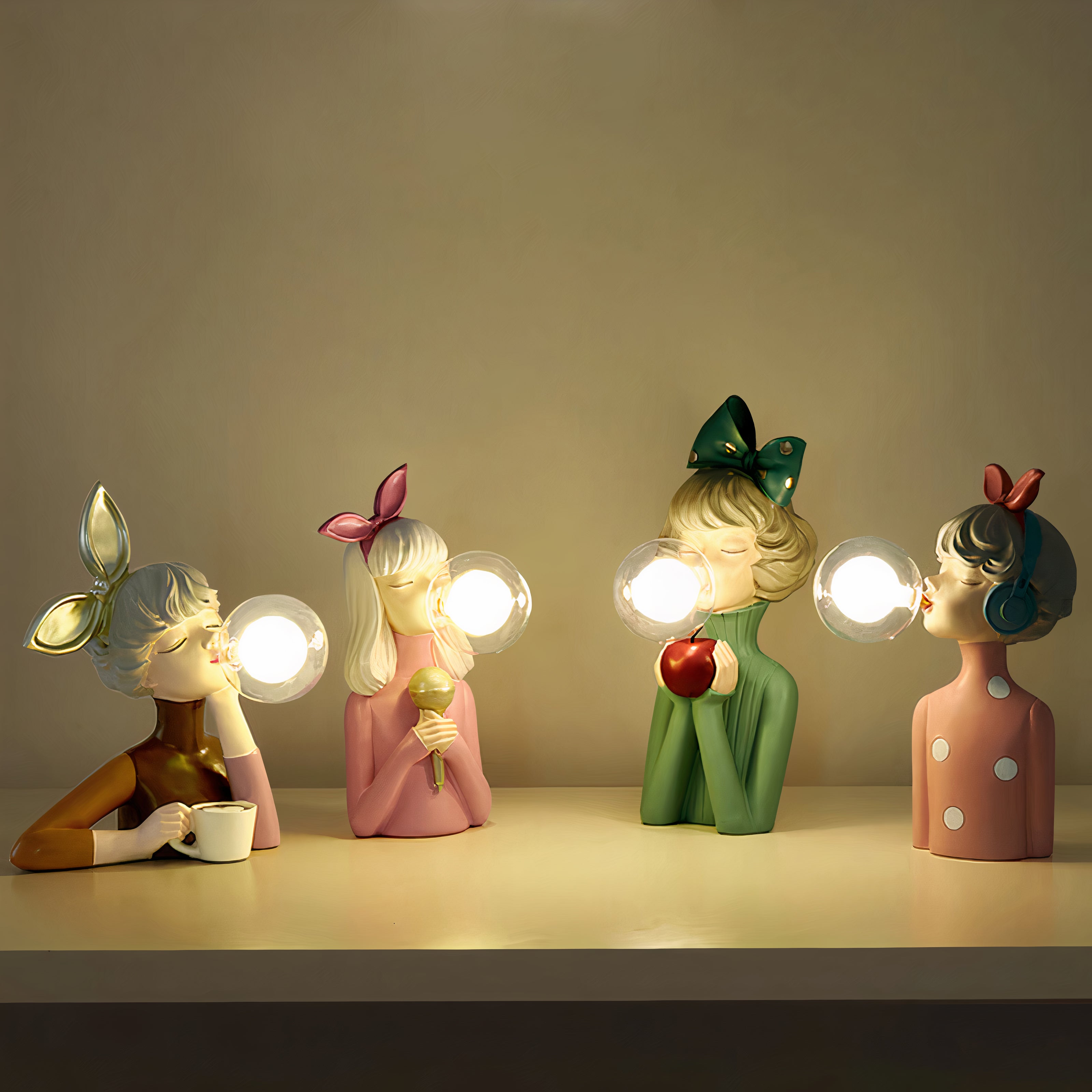 Elegant Handmade Table Lamp with Unique Design – Durable Wood Base and Soft Textile Shade for Bedside or Living Room 1