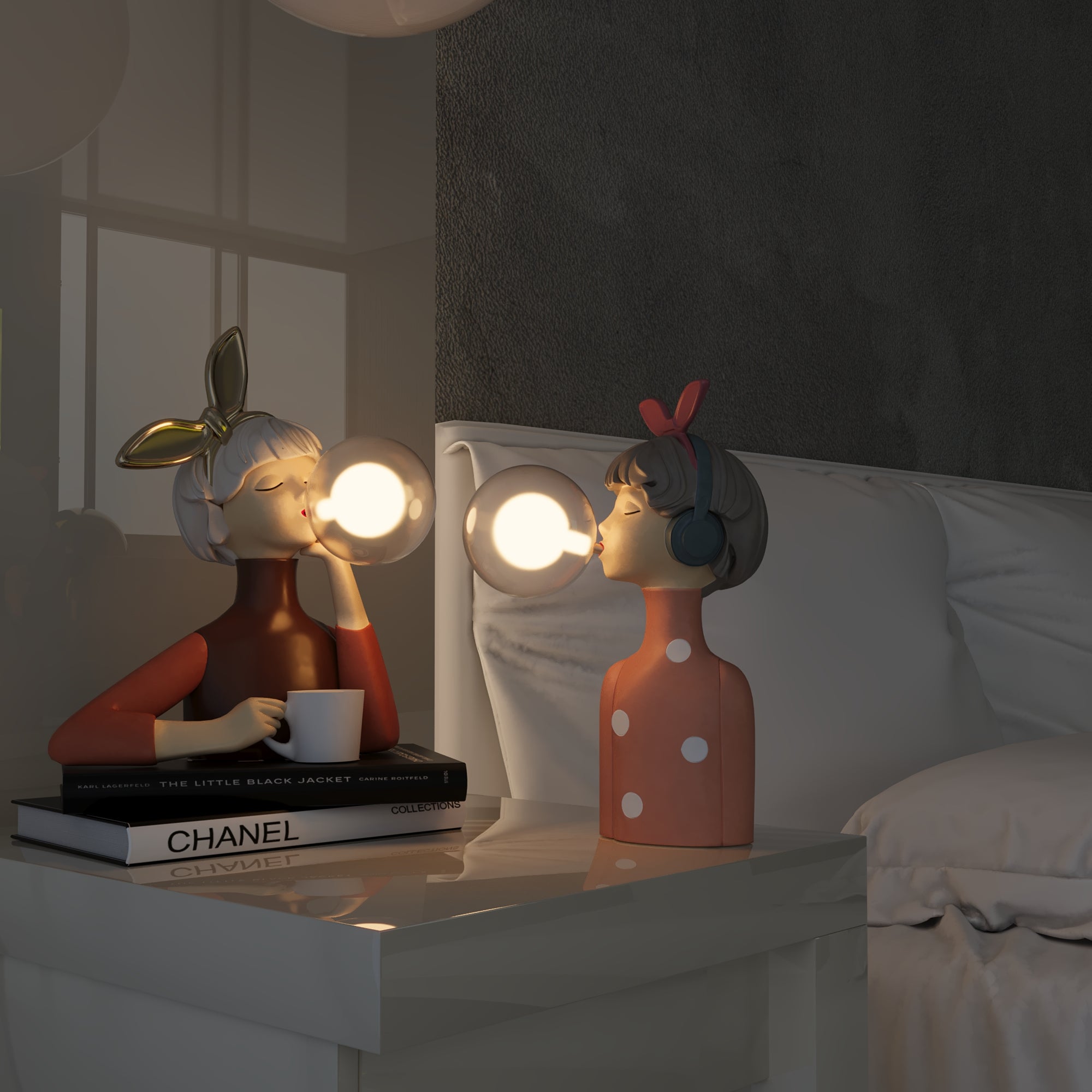 Elegant Handmade Table Lamp with Unique Design – Durable Wood Base and Soft Textile Shade for Bedside or Living Room 8
