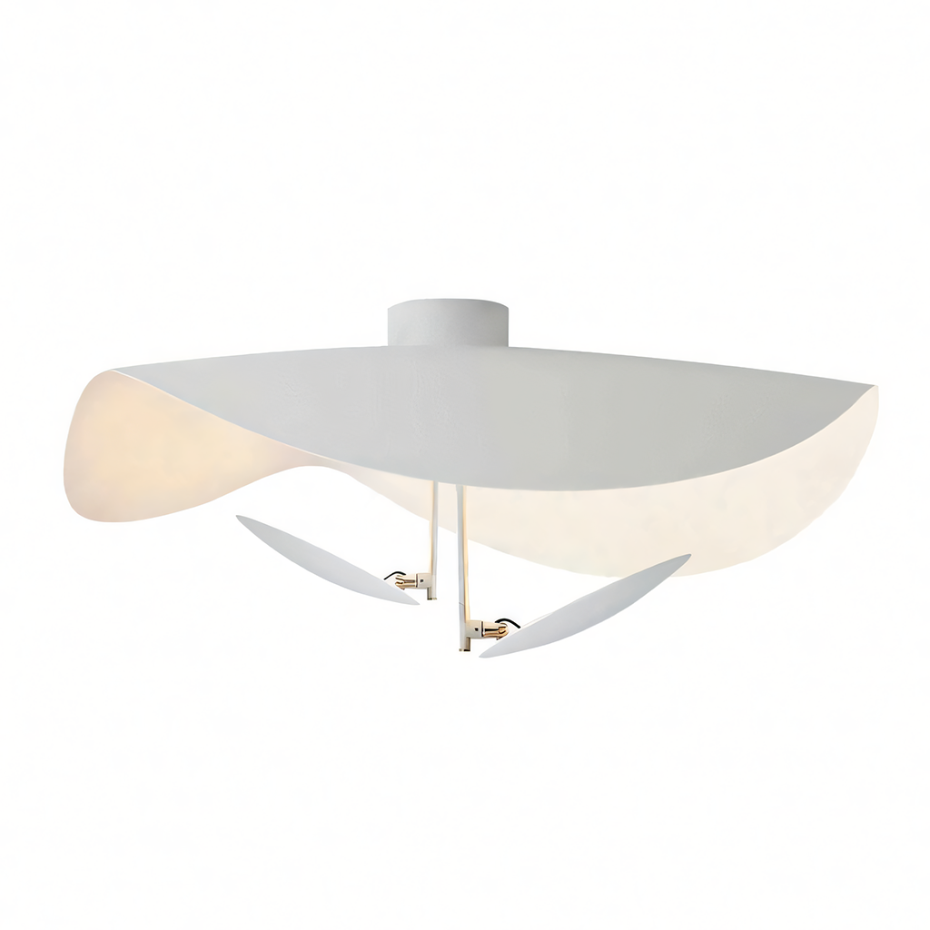 Elegant Leaf Shade Ceiling Light Fixture for Home Decor – Adjustable Height, Gold and Green Pendant Lamp 17