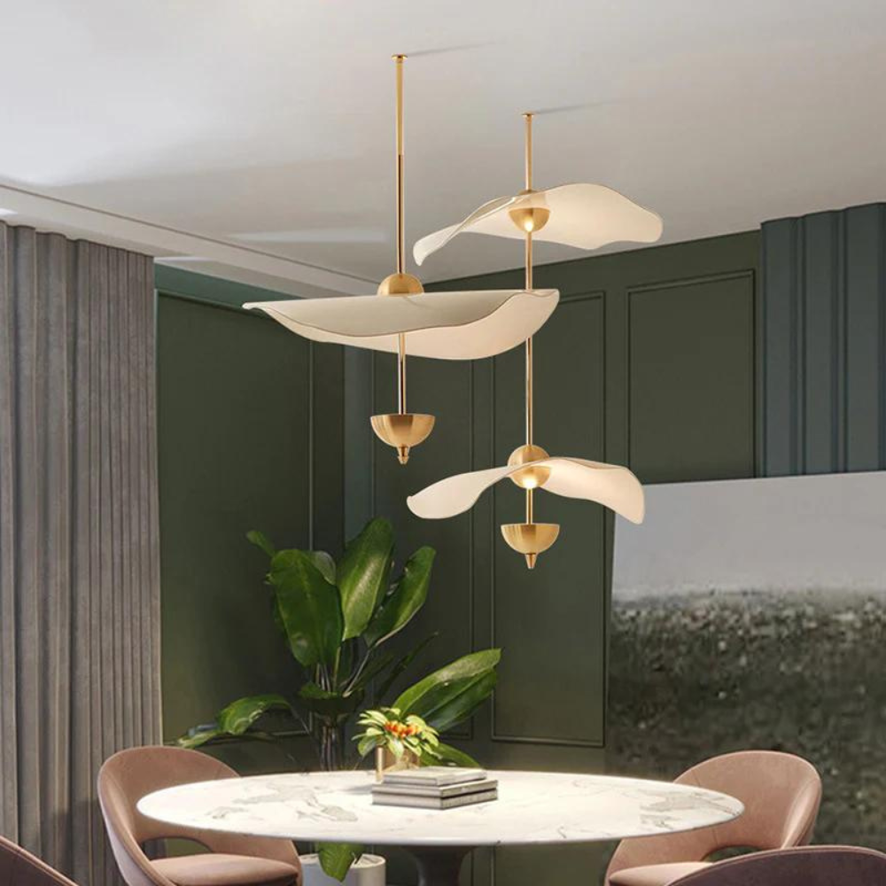 Elegant Lotus Pendant Light – Adjustable Height, Energy-Efficient LED Compatible Kitchen Pendant Lighting 2