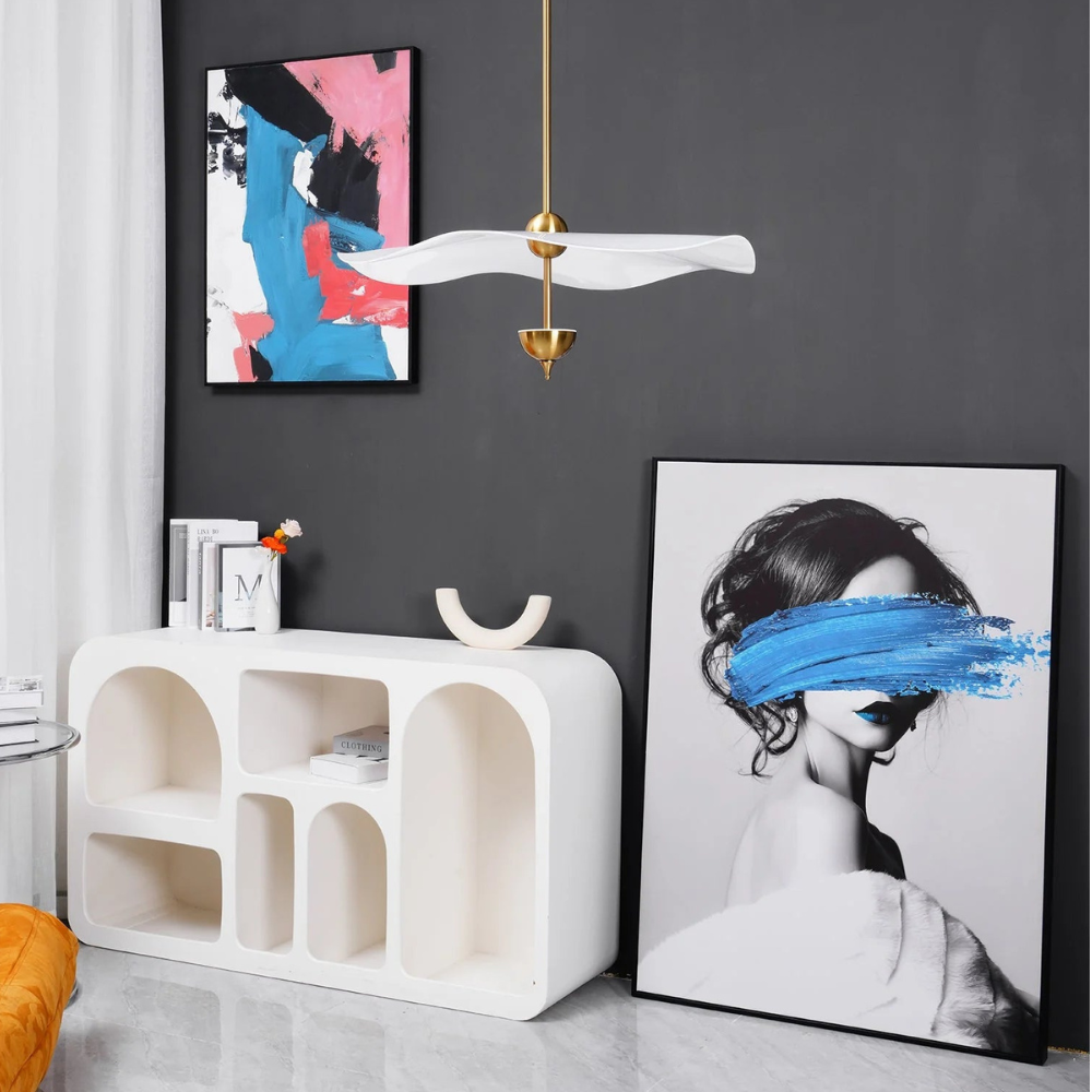Elegant Lotus Pendant Light – Adjustable Height, Energy-Efficient LED Compatible Kitchen Pendant Lighting 4